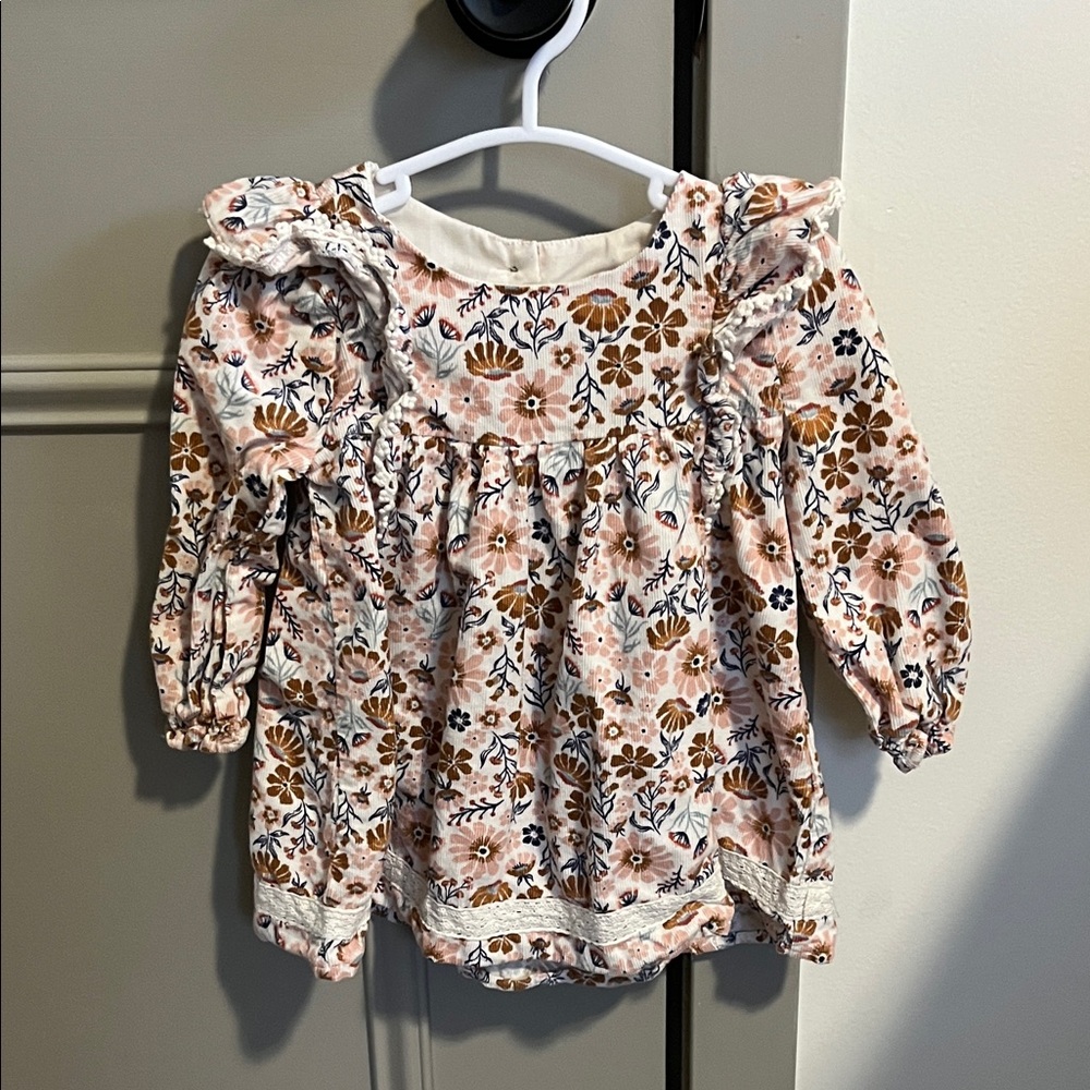 Max Studio Kids Floral dress - Pink and Brown